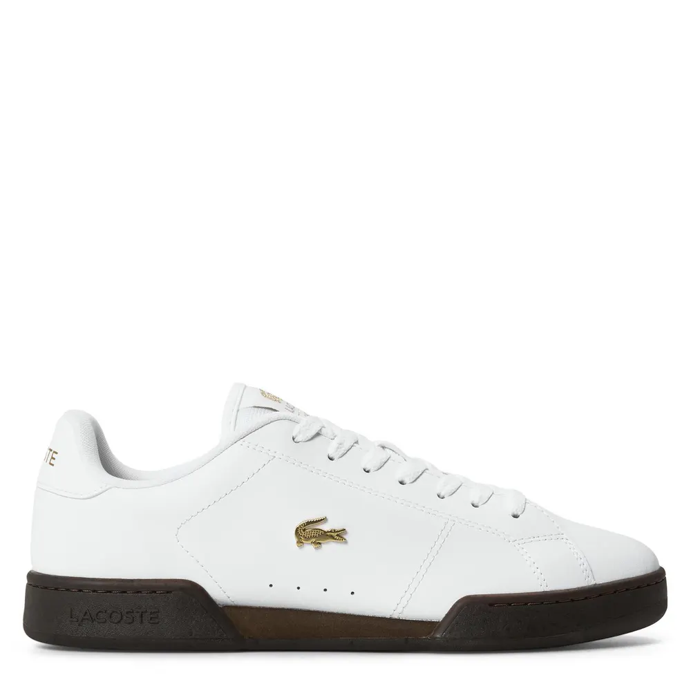 Lacoste Carnaby Cup Leather Sneakers in Wht/Gum/Gld ALO – Footwear