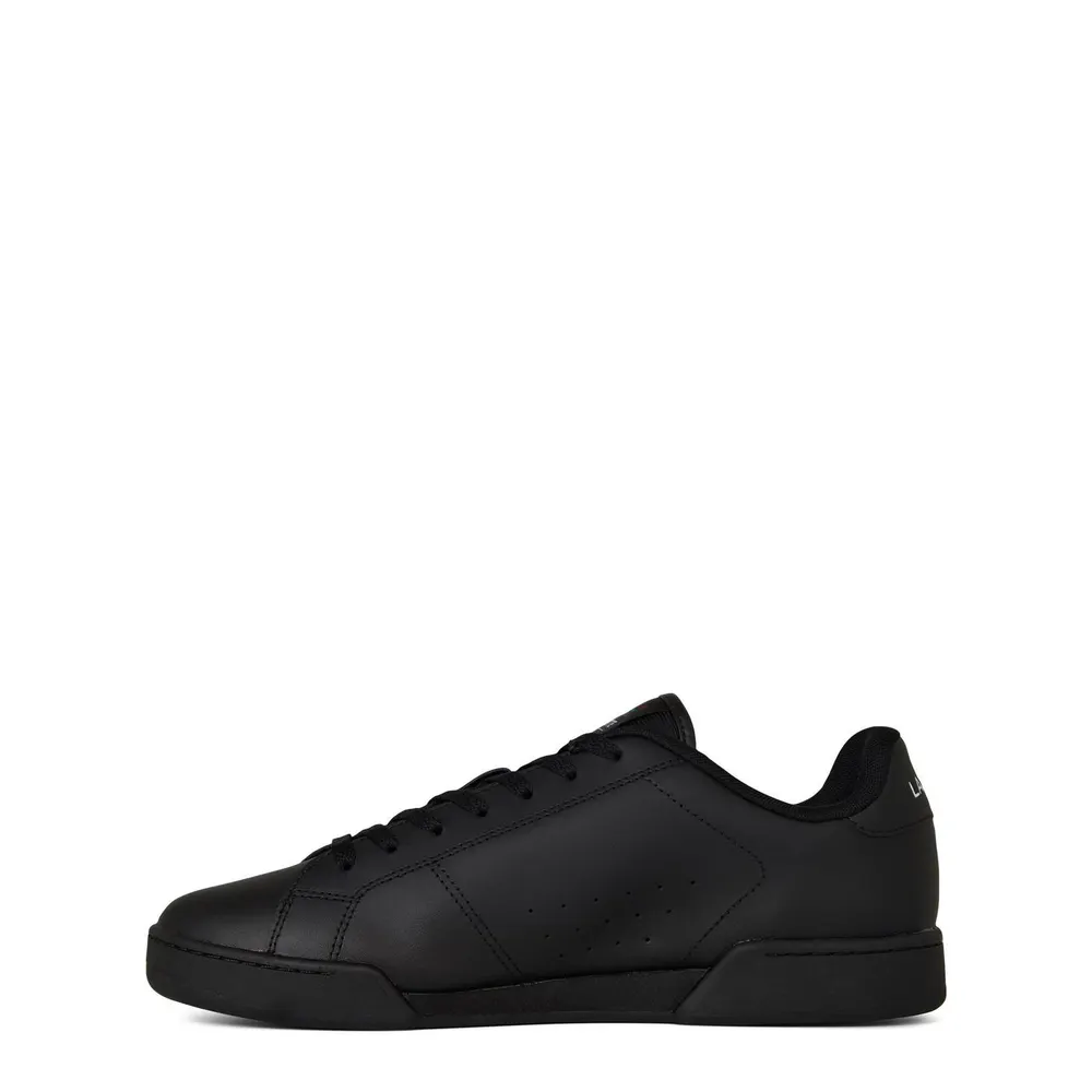 Lacoste Carnaby Cup Leather Sneakers in Black/Black, additional product view 3