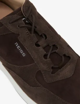 REISS Grant Suede Trainers - EUR 41 / 7 UK MEN in CHOCOLATE BROWN, additional product view 3