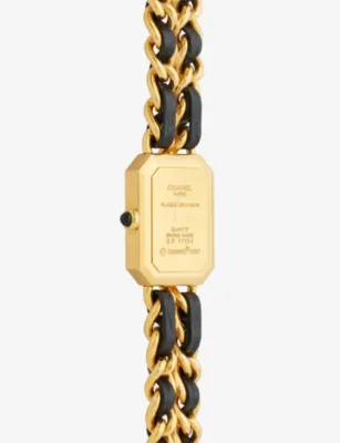 THIS OLD THING LONDON Pre-Loved Chanel Premiere Medium Gold-Plated Stainless-Steel Quartz Watch in GOLD, additional product view 3