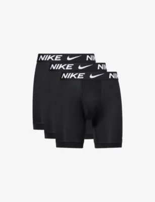 For Him Dri Fit Essential Pack of Three Stretch-Jersey Long Boxer Briefs