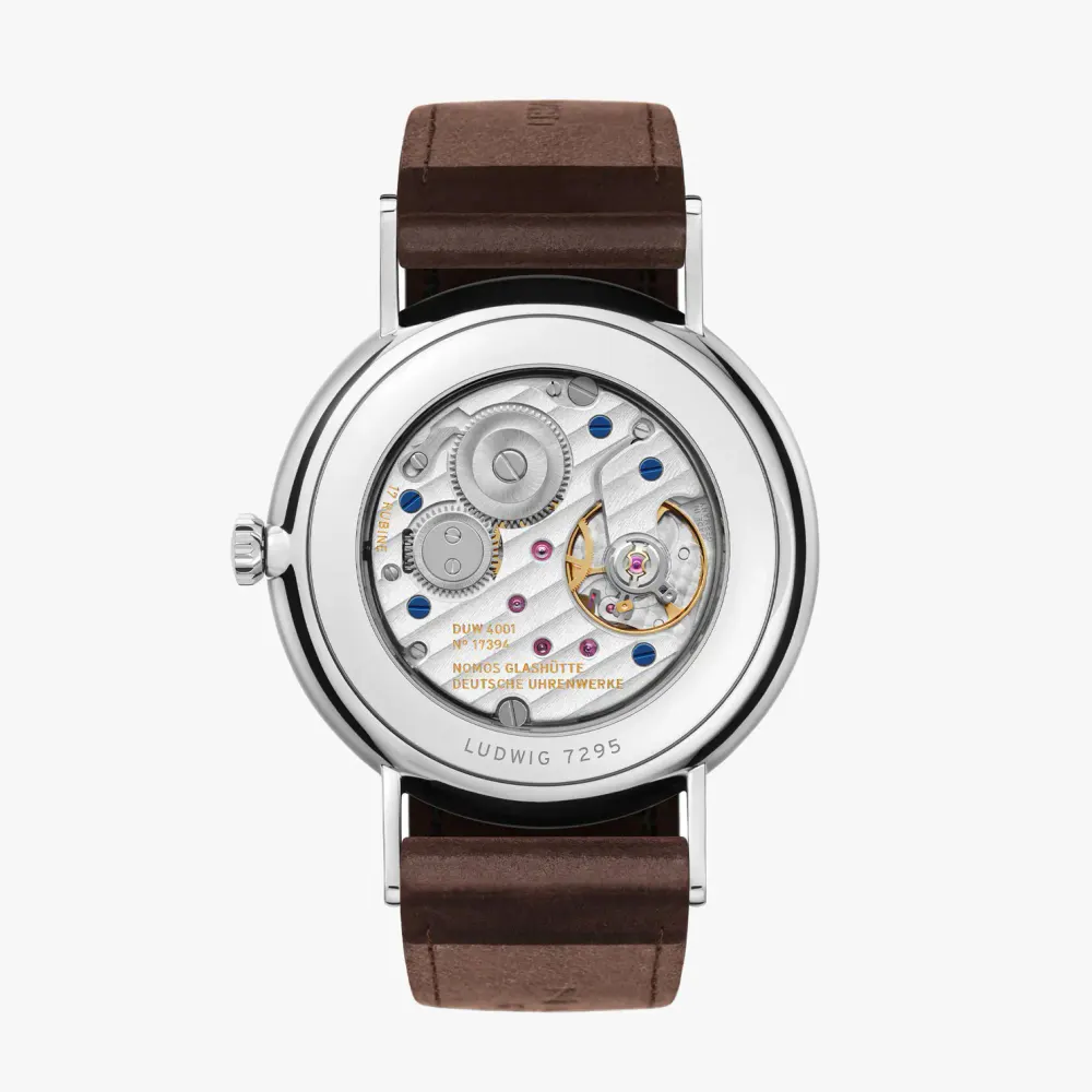 NOMOS Glashutte Ludwig Enamel 38mm Watch in White, additional product view 2