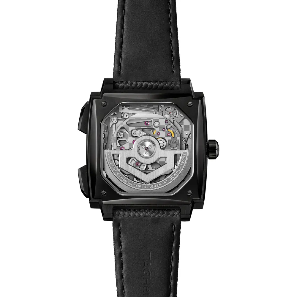 TAG Heuer Monaco Evergraph 40mm Mens Watch Black in Black, additional product view 3