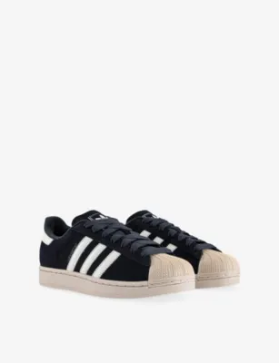 ADIDAS Superstar II Woven Trainers - 12 in BLACK OFFWHITE STONE KHA, additional product view 3