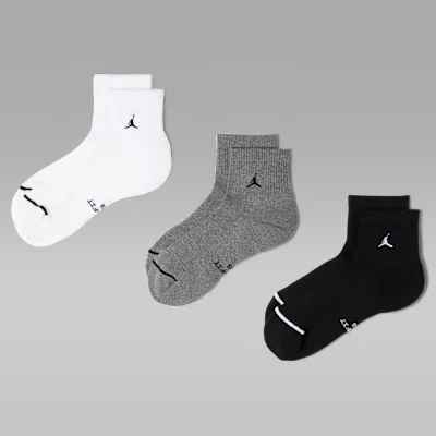 Jordan Everyday Elevated Ankle Socks (3 Pairs) - Multi-Colour