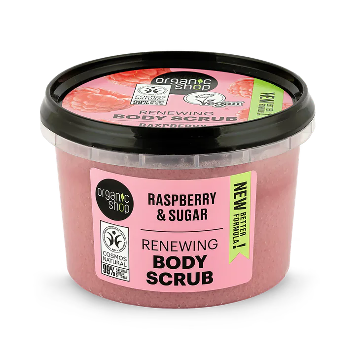 Organic Shop Renewing Body Scrub Raspberry & Sugar 250ml