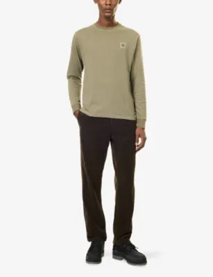 STONE ISLAND Dyed Long-Sleeve Cotton T-shirt detail 2