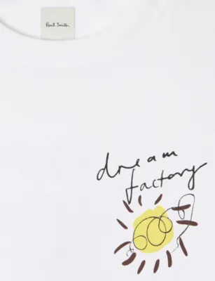 PAUL SMITH Dream Factory Print Cotton T-Shirt detail 2