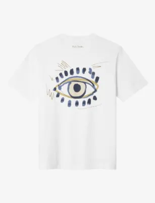 PAUL SMITH Dream Factory Print Cotton T-Shirt detail 3