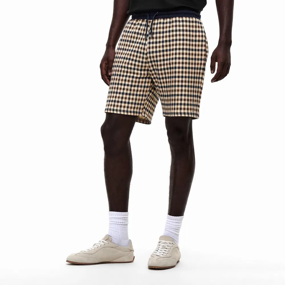 Aquascutum Men's Fleece Jogger Shorts detail 3