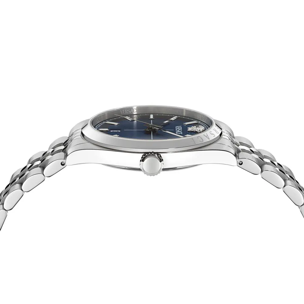 Versace Men's Millenyium Analogue Quartz Watch in Blue/Steel, additional product view 2