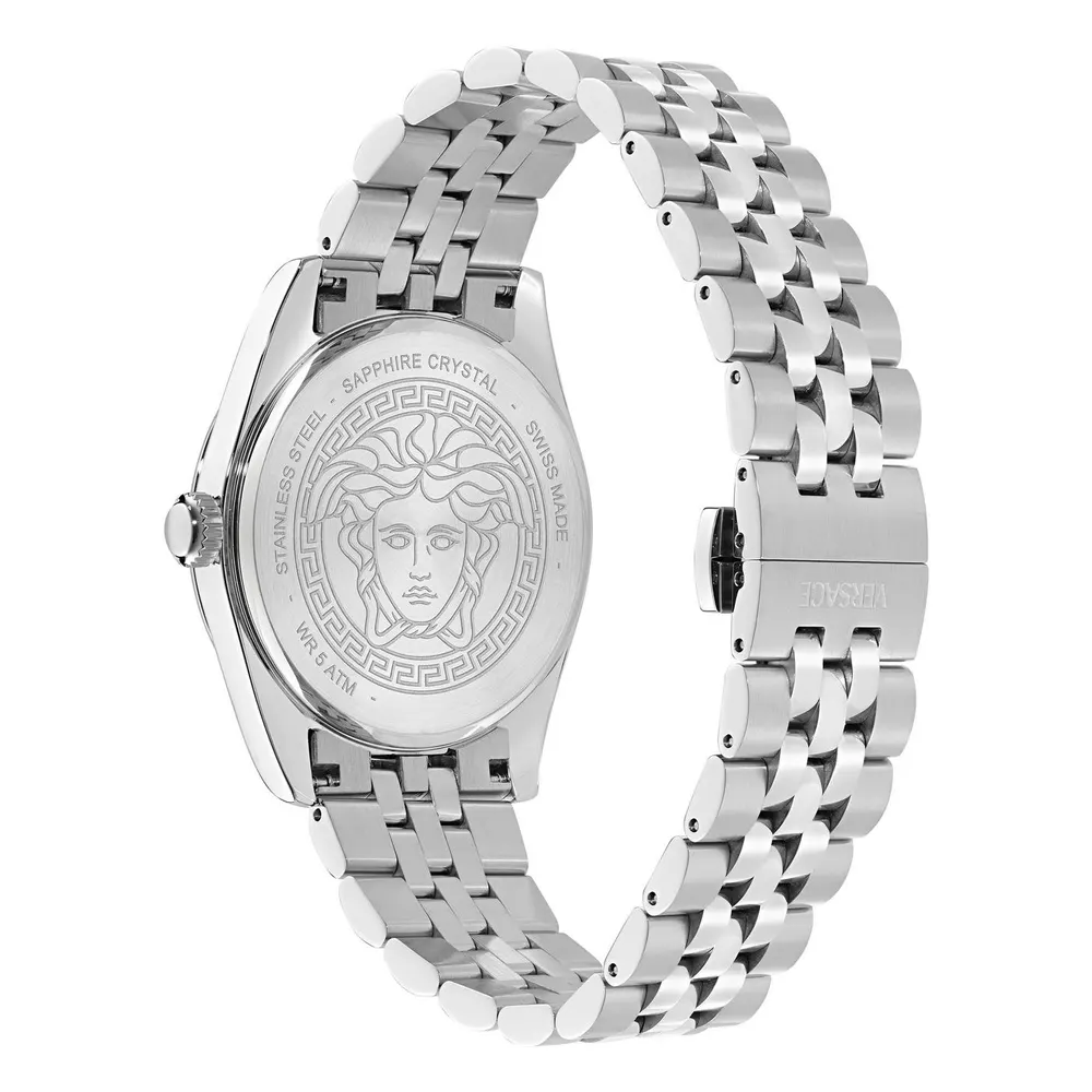 Versace Men's Millenyium Analogue Quartz Watch in Blue/Steel, additional product view 3