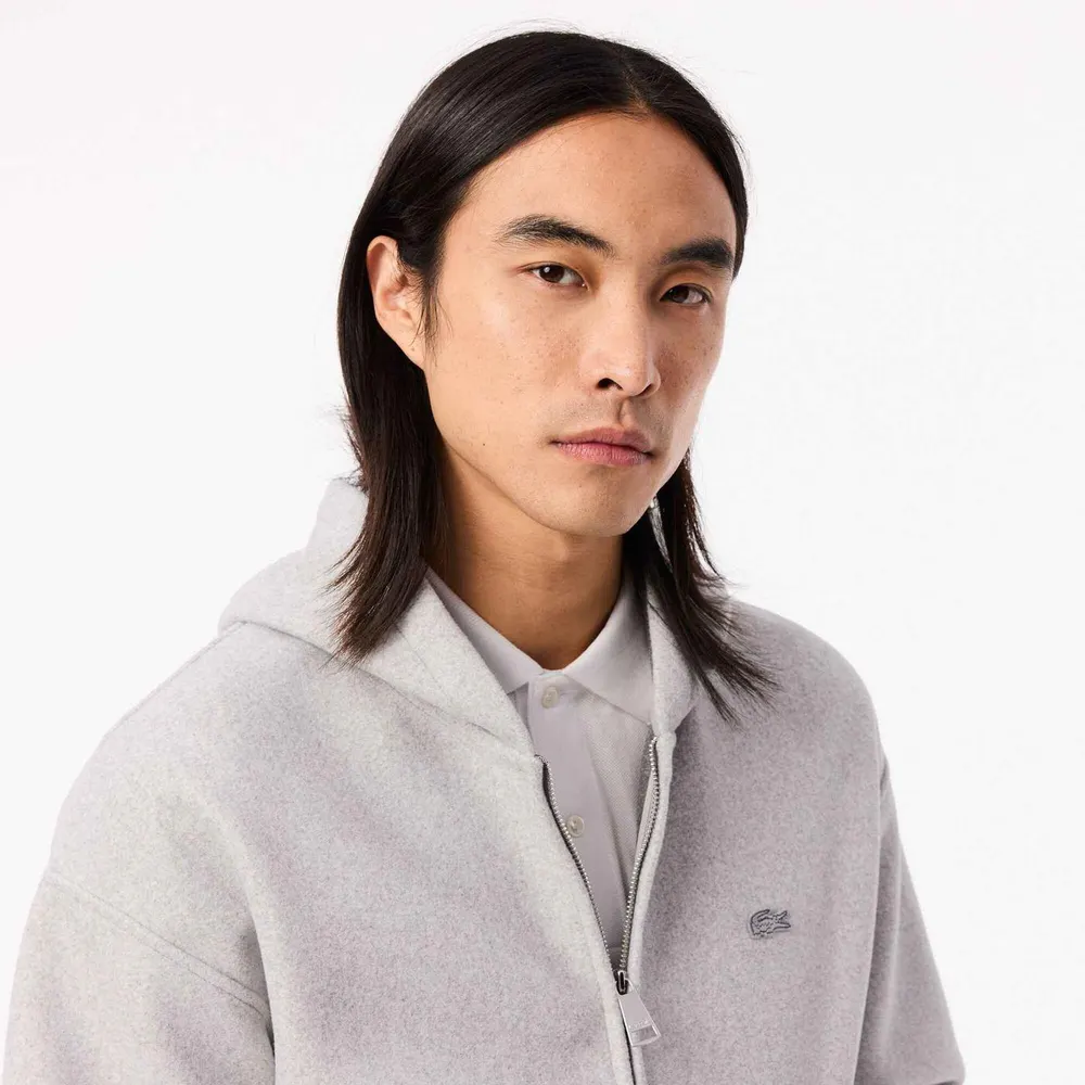 Lacoste Men's Loose Fit Zip Hoodie detail 2