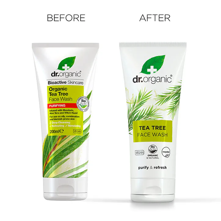 Dr Organic Tea Tree Face Wash 200ml, additional product view 3