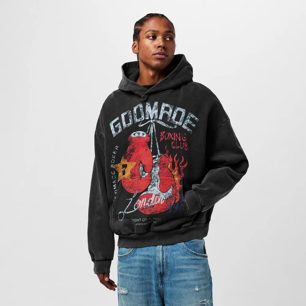 God Made Men's GM Boxing Club Hoodie detail 3