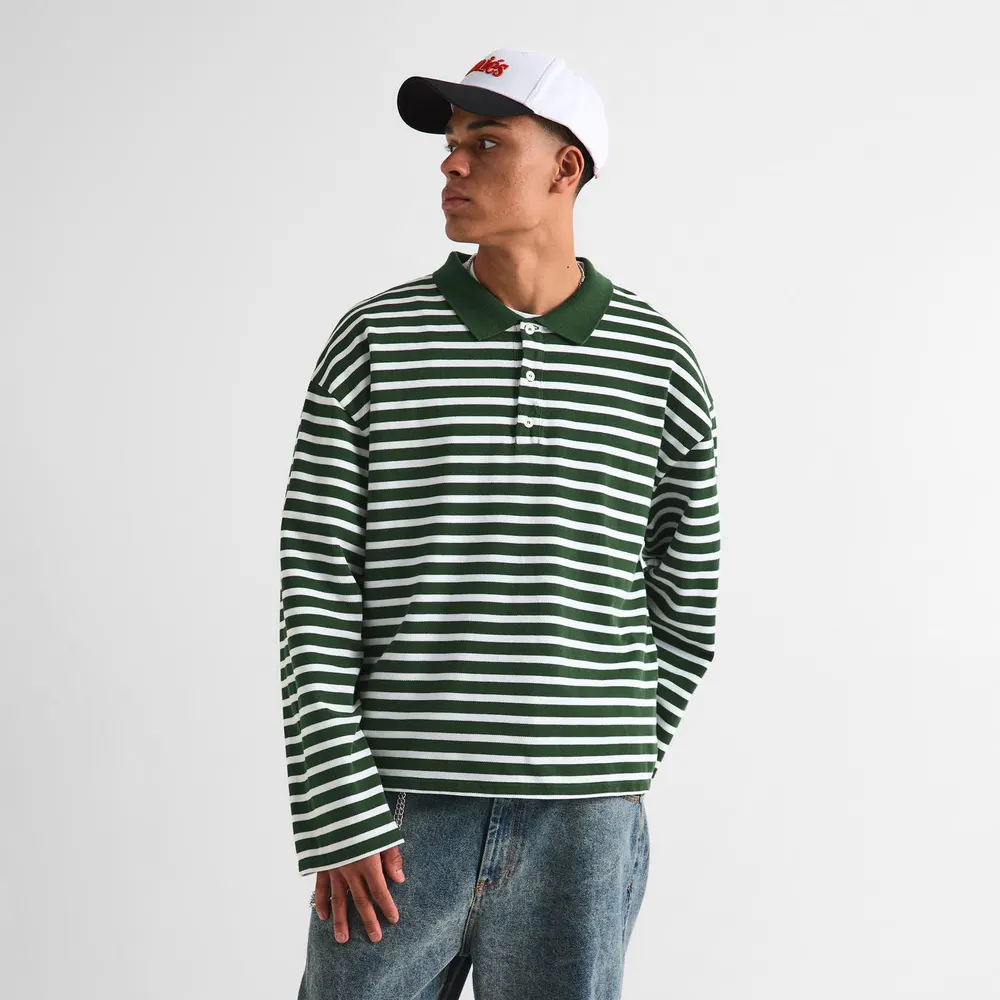 Summit Men's Long Sleeve Polo Shirt detail 3