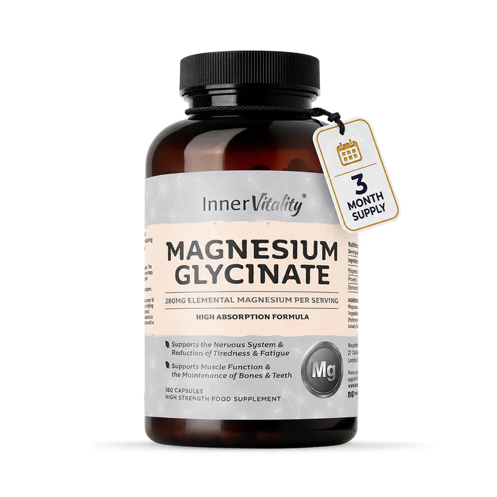 INNER VITALITY Magnesium Glycinate Capsules 180 Capsules
