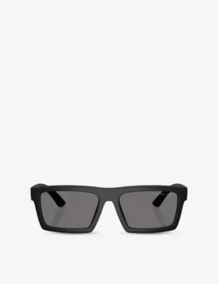 PRADA LINEA ROSSA PS A07S Polarised Rectangle-Frame Acetate Sunglasses