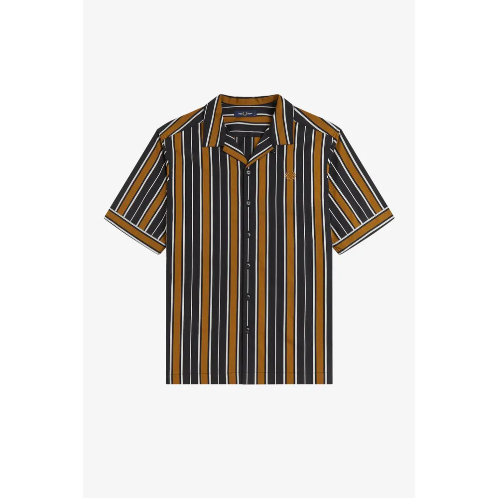 Fred Perry Men's Patterned Short Sleeve Shirt