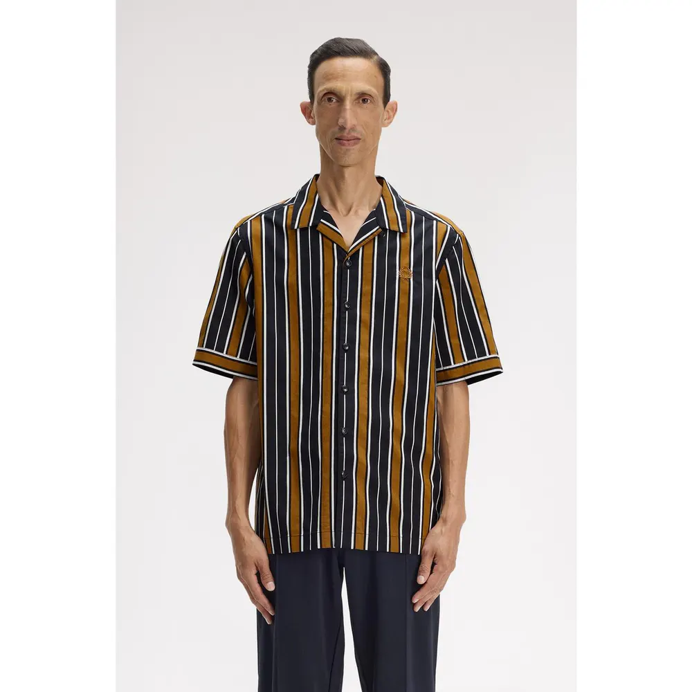 Fred Perry Men's Patterned Short Sleeve Shirt detail 3