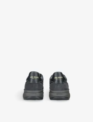 AXEL ARIGATO Genesis Neo Runner Suede and Leather Low-Top Trainers - EUR 45 / 11 UK MEN in BLACK, additional product view 3