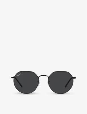 RAY-BAN RB3565 Jack hexagonal-frame metal and acetate sunglasses