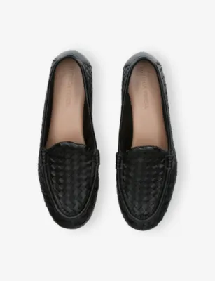 BOTTEGA VENETA Silenzio Leather Loafers - EUR 41 / 7 UK MEN in BLACK, additional product view 2