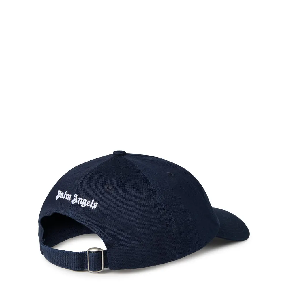 Palm Angels Logo Cap in Navy 4601, additional product view 3