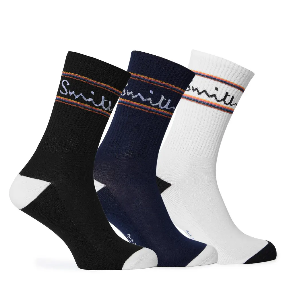 Paul Smith Mens 3-Pack Crew Socks
