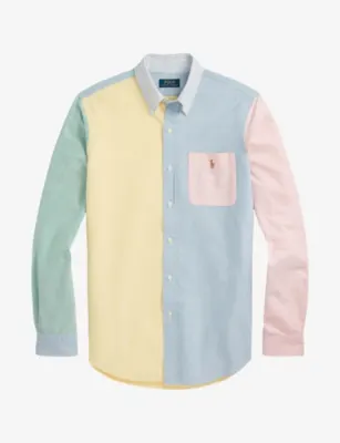 POLO RALPH LAUREN Colour-Block Cotton Sport Shirt