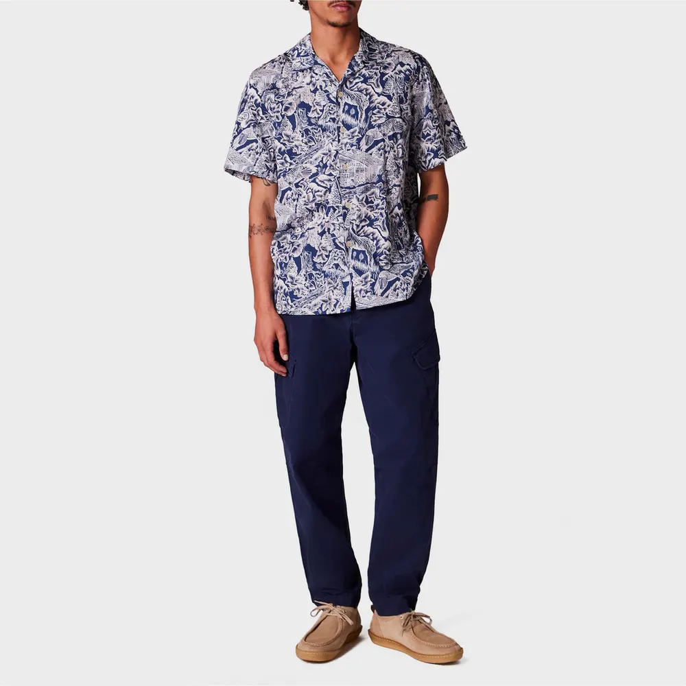 PS Paul Smith Men's Short Sleeve Patterned Tailored Fit Shirt detail 2