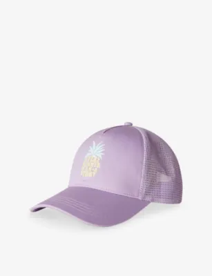 BENETTON Printed Cotton Mesh Baseball Cap 6-14 Years - BLUETTE - 10-14 years detail 2