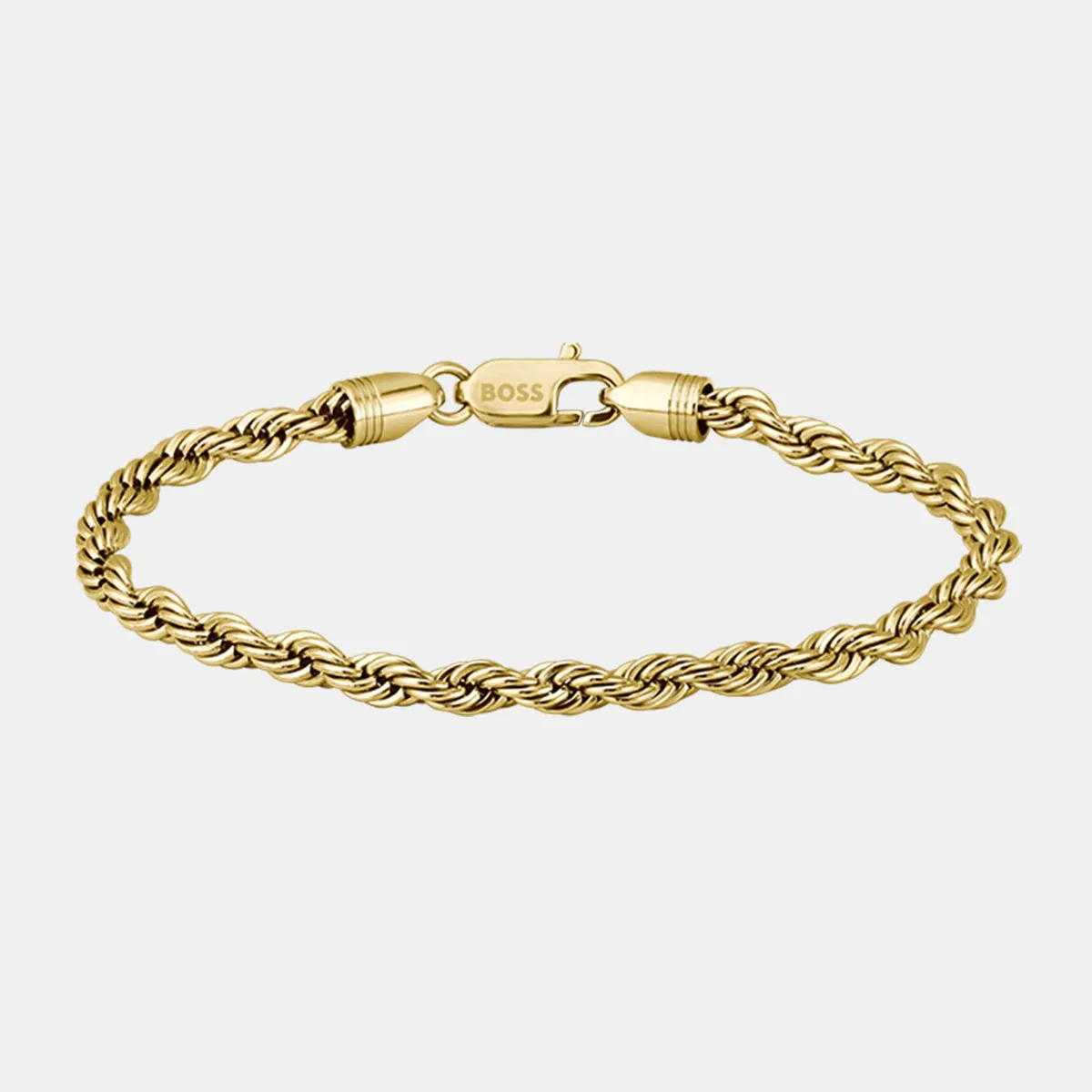 Boss Gents BOSS Myles Gold IP Rope Chain Bracelet