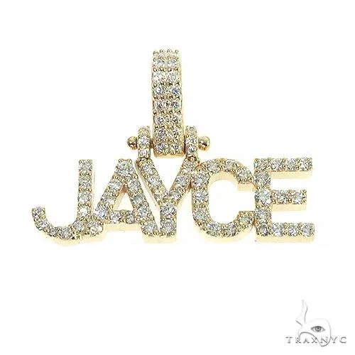 RINA - For Him CUSTOM 14K Gold Diamond Name Pendant 66633 in Rose Gold – Pendant