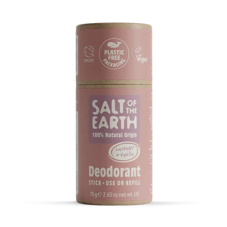 Salt of the Earth Lavender & Vanilla Natural Deodorant Stick - Use or Refill