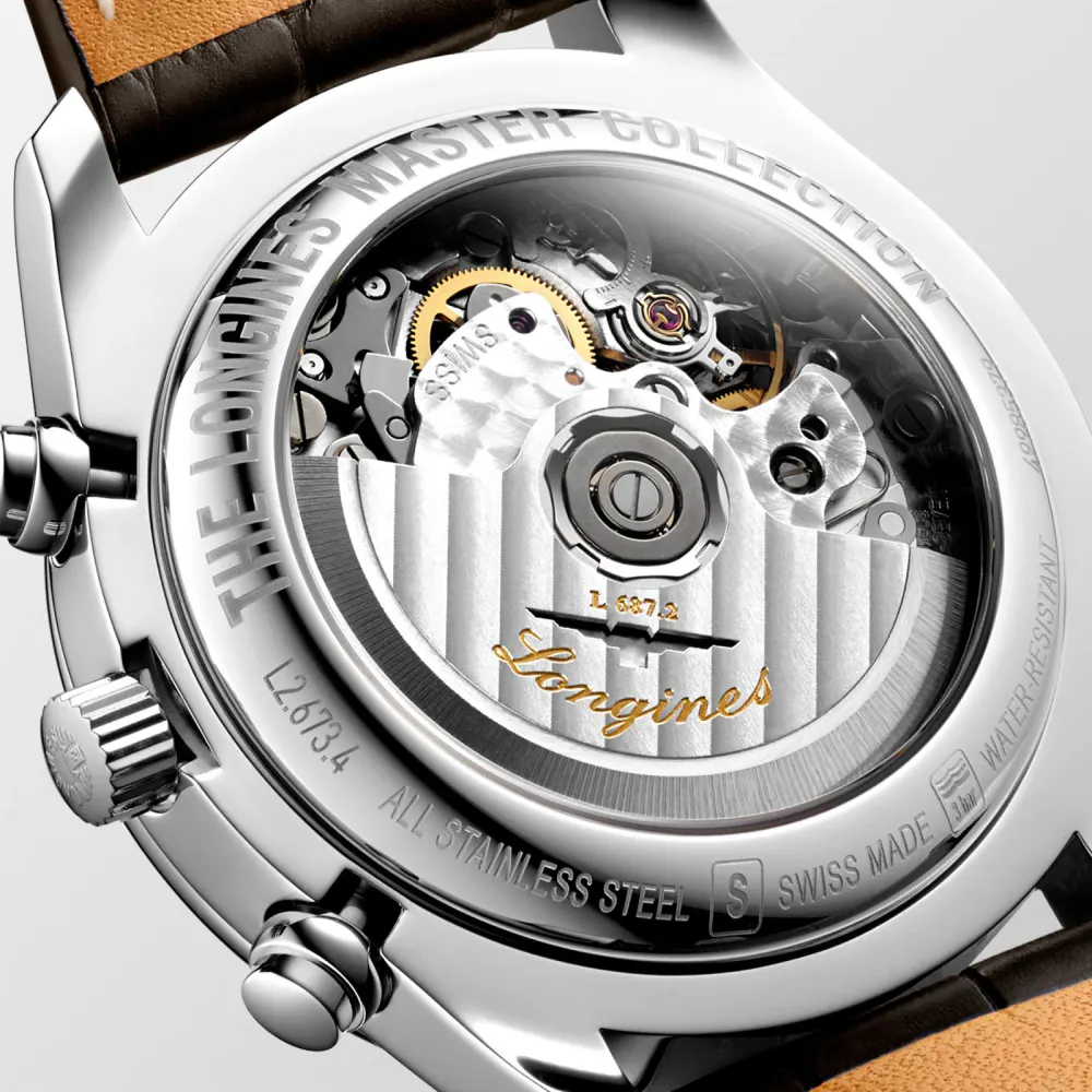 Longines Master Collection 40mm Chronograph With Moon Phase Mens Watch detail 3