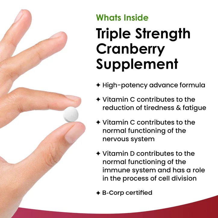New Leaf Products Cranberry Vitamin C & D Tablets 120 tablets, additional product view 2