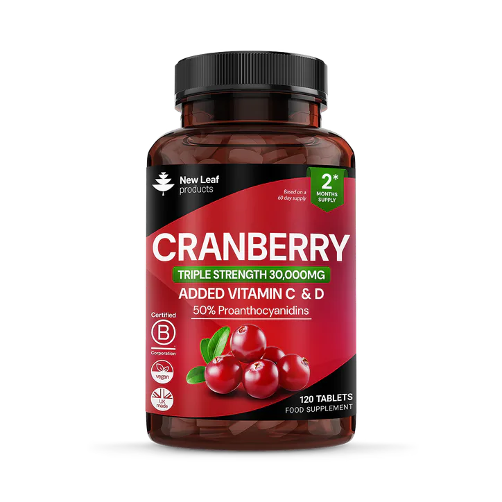 New Leaf Products Cranberry Vitamin C & D Tablets 120 tablets