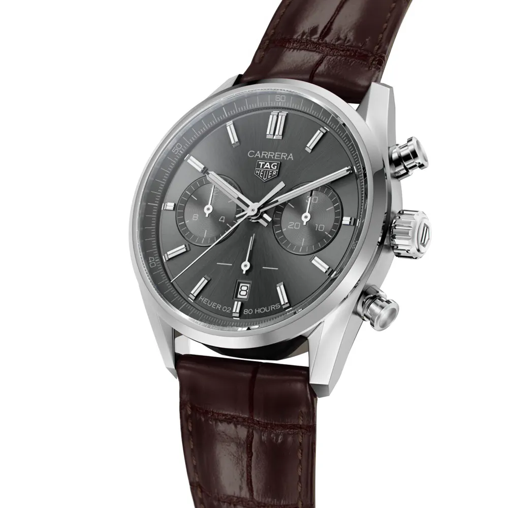 TAG Heuer Carrera Calibre Heuer 02 Chronograph 42mm Mens Watch detail 2