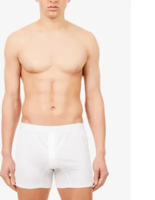 SUNSPEL Superfine two–button boxer shorts detail 3