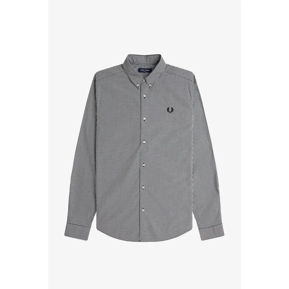Fred Perry Men's Long Sleeve Patterned Shirt