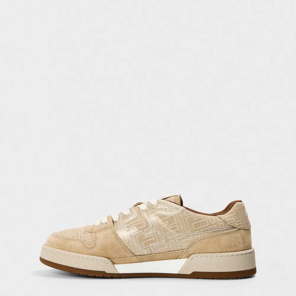 Fendi Match Sneakers in Biscuit, additional product view 2