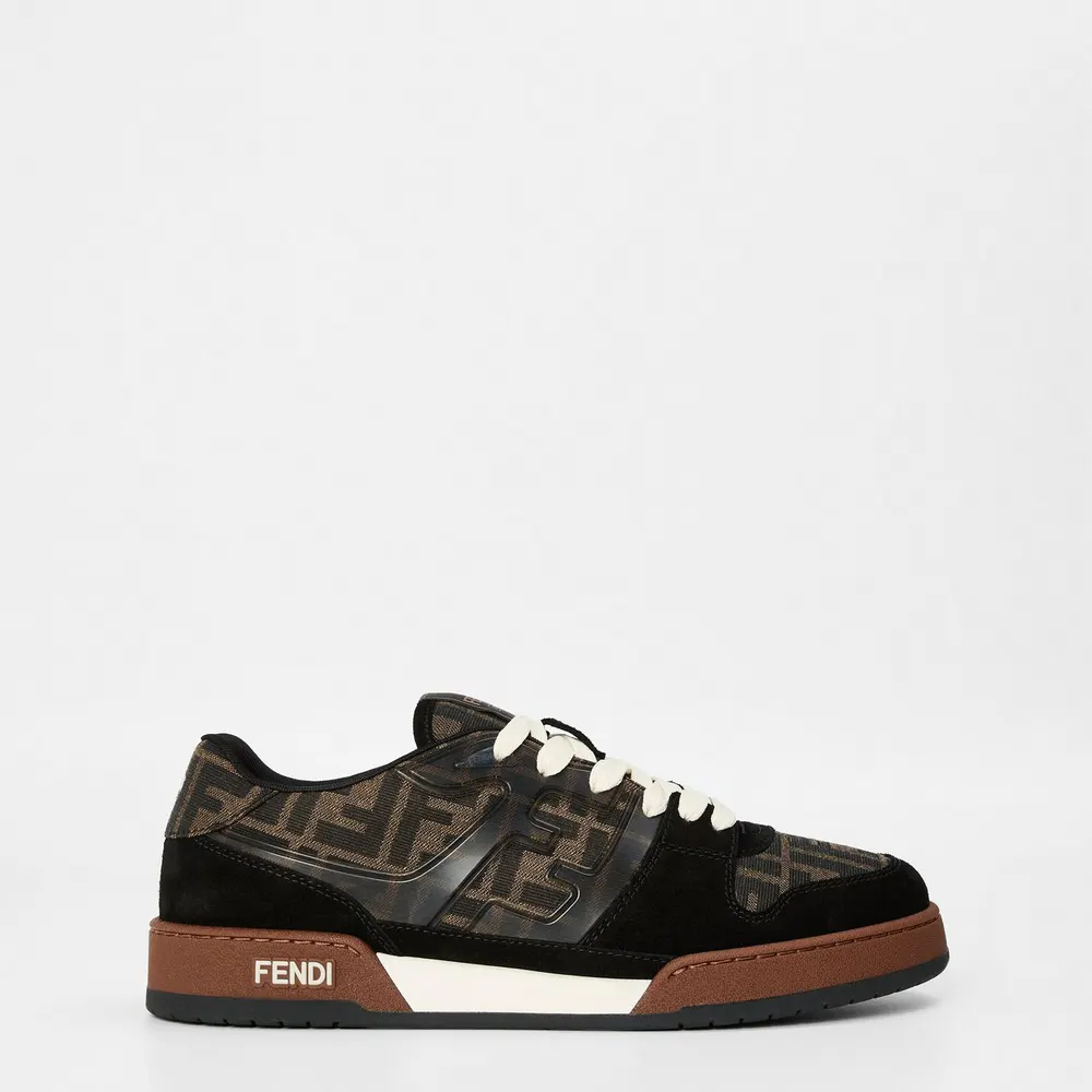 Fendi Match Sneakers in Black/Brown – Footwear