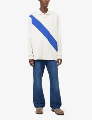 WALES BONNER Studio Corduroy-Trim Denim Jeans detail 2
