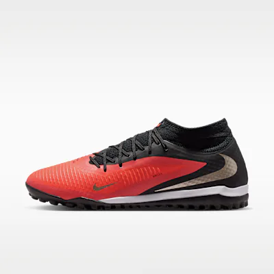 Nike Phantom 6 High Academy Turf Football Shoes - Bright Crimson/Black/Blur in Bright Crimson/Black/Blur – Nike men's and unisex