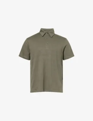 7 FOR ALL MANKIND Relaxed-Fit Linen-Blend Polo Top