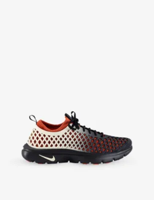 For Him Rejuven8 Run Woven Trainers - EUR 42.5 / 8.5 UK MEN in BLACK MUSLIN RUST FA – Mens | Trainers | Lace up trainers