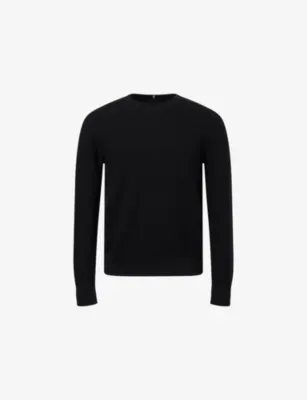 MONCLER Crewneck Logo-Patch Cotton Jumper