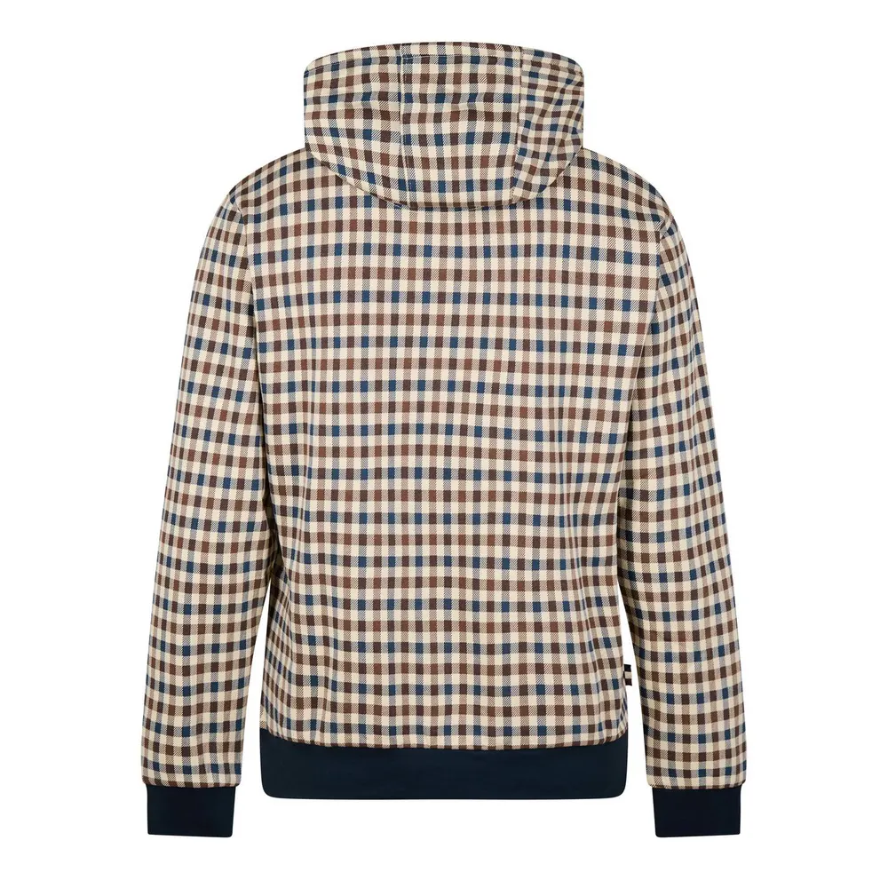 Aquascutum Checked Hoodie detail 2