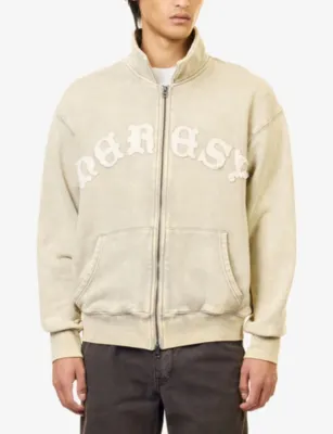 HERESY Celtic Logo-Embroidered Cotton Hoody detail 3
